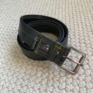 Black recycled rubber belt
